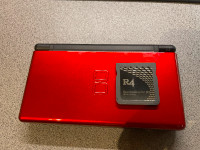 Nintendo NDS DS special limited Red with R4 card, charger, case