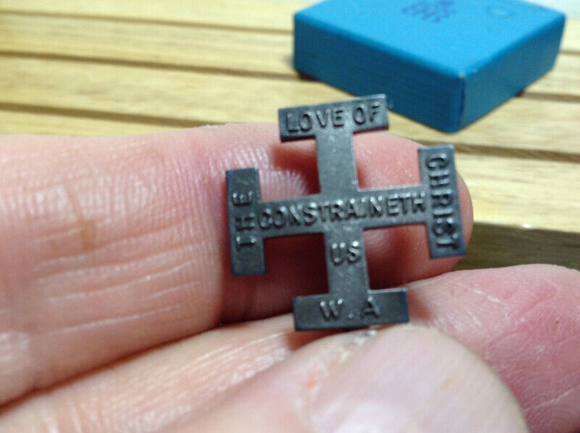 THE LOVE OF CHRIST CONSTRAINETH US W.A. PINBACK -Birks -The Mott in Arts & Collectibles in Vancouver