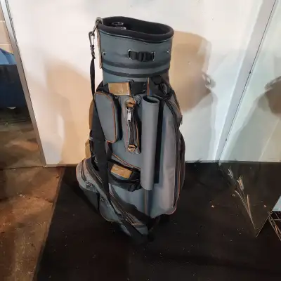 Wilson gray tan Golf bag storage strop carry, stand, View more