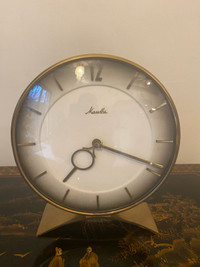 Antique very rare Mouthe alarm mantle clock.