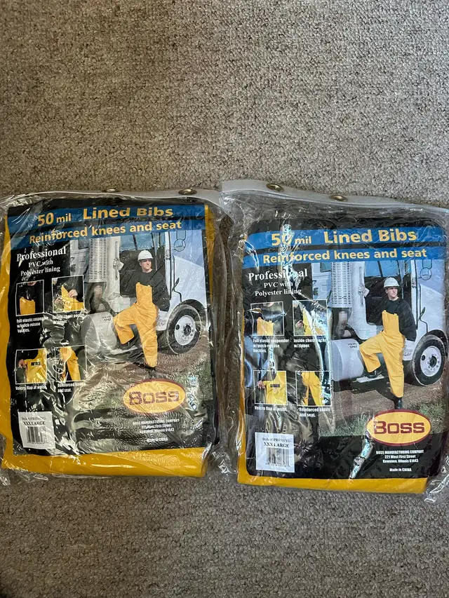 2 UNITS Boss 50 mil Bib Overalls, XXXLARGE, Free Shippi in Men's in City of Toronto - Image 2
