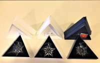 Swarovski Annual Christmas Snowflake / Star Ornaments 2000-2014