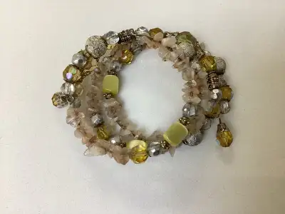 Vintage beaded wrap Bracelet, View more