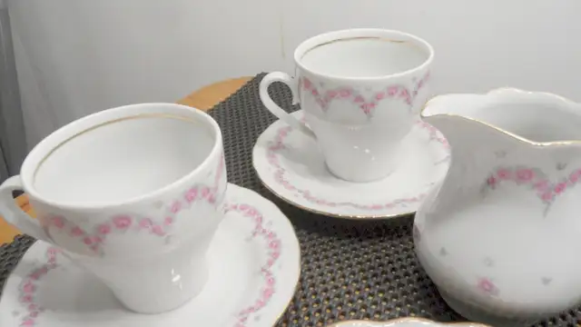 Vintage Fine Porcelain China 45 set - New, Mint in Kitchen & Dining Wares in St. Catharines - Image 8