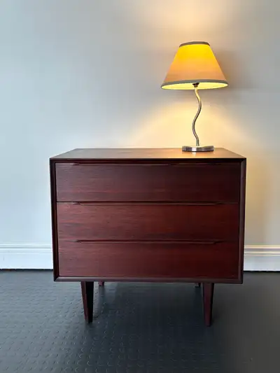Vintage Mid Century Modern Dresser Rich Walnut Tone, View more