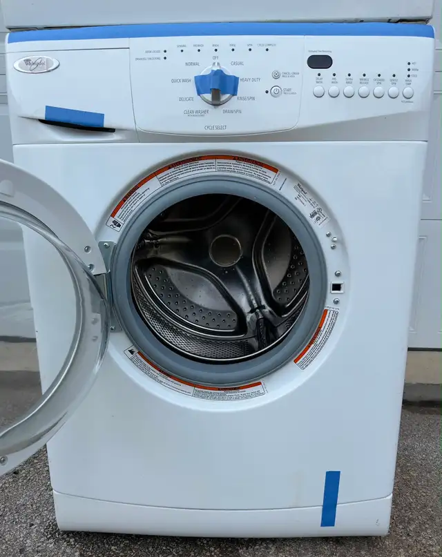 24” WHIRLPOOL WASHER & DRYER SET ELECTRIC FRONT LOAD STACKABLE  in Washers & Dryers in City of Toronto - Image 4