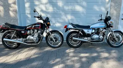 Probably the only pair of 1980-81 "Sister Bikes" in all of Canada. Both are show quality, low-mileag...