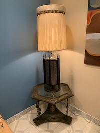 LAMP & CORNER TABLE -   LIVING ROOM