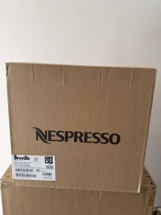 Sealed NESPRESSO VERTUO NEXT BY BREVILLE, LIGHT GREY in Coffee Makers in Ottawa - Image 3