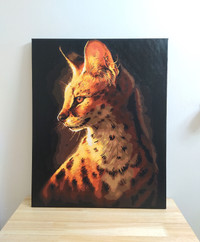 NEW – Bengal Cat Painting / Serval Cat / Painting on Canvas / Wa