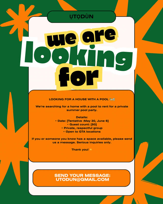 LOOKING FOR A HOUSE WITH A POOL