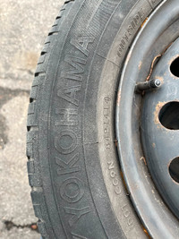 Four all season Yokohama tyres with rims