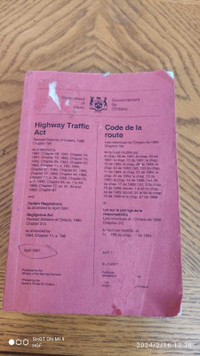 Ontario highway traffic act book 1990s