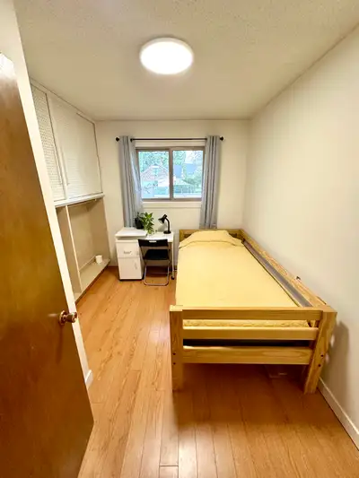 Available July 22nd. Bright, fully furnished room with a new comfortable single bed, a desk, chair a...