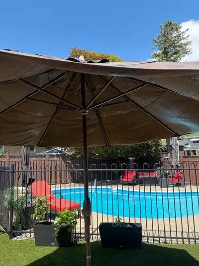 9 FT Patio Umbrella and Base, View more