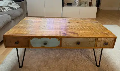 structube coffee table with 4 drawers, View more
