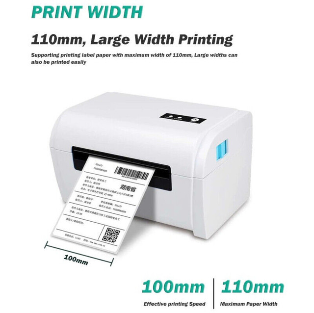 Thermal Label Printer for 4x6 Shipping Labels Stickers in Printers, Scanners & Fax in Cambridge - Image 4