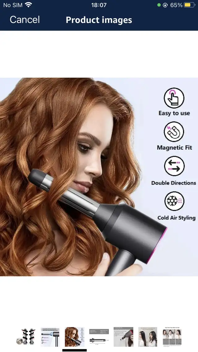 NEW Hair Curler for Hair Dryer Hair Curler Compatible with H in General Electronics in Markham / York Region - Image 5