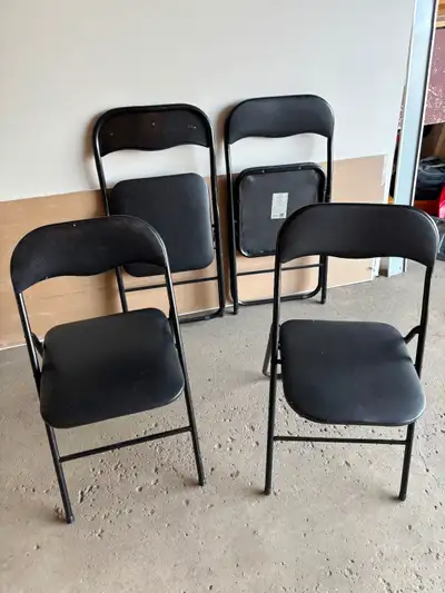 4 Folding chairs great condition  $50 for all 4 chairs., View more