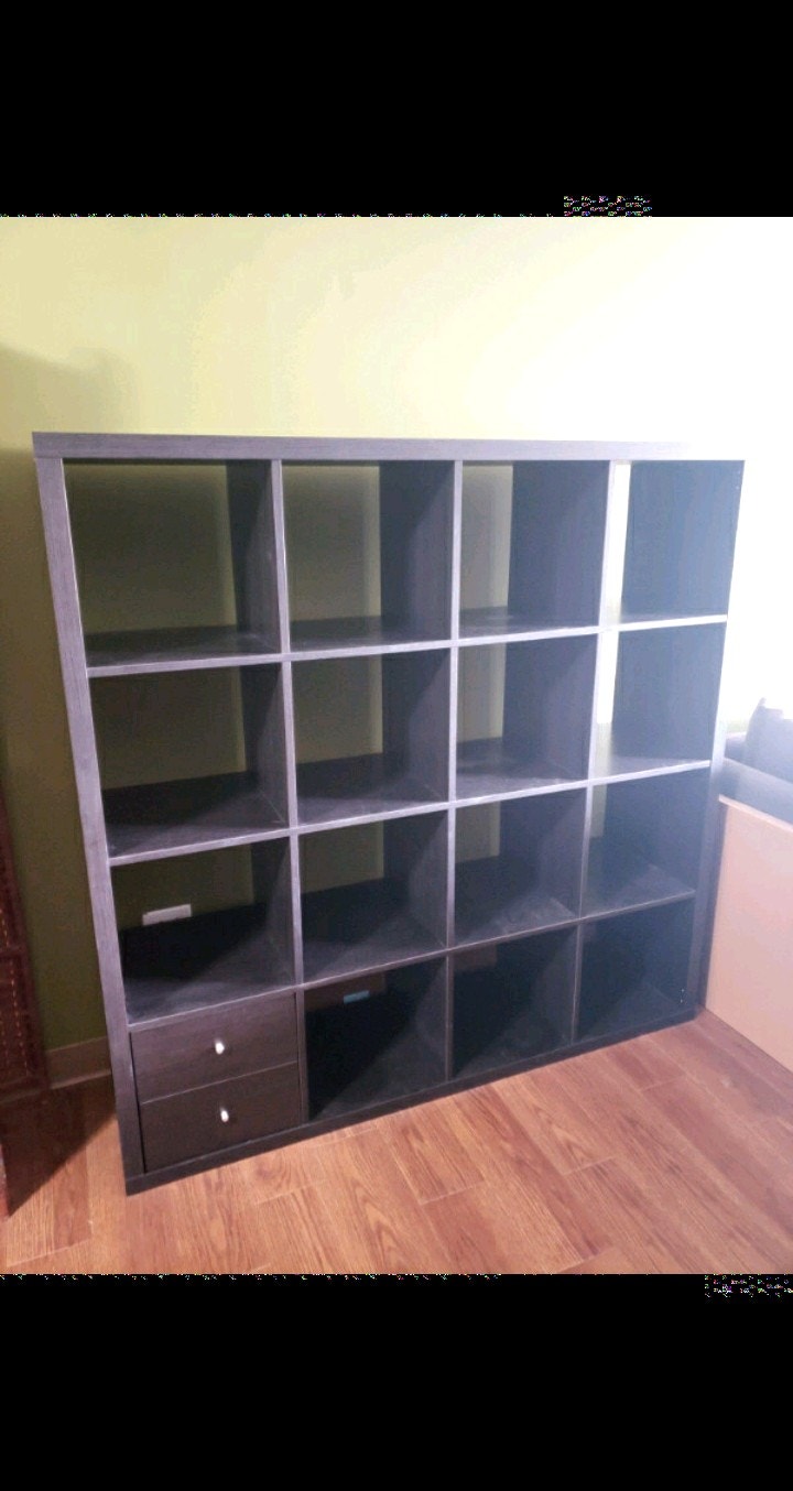 Ikea Kallax 4x4 Shelves and Desk Combo Bookcases & Shelving Units Calgary Kijiji