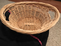 Large bean bag black, large wicker basket