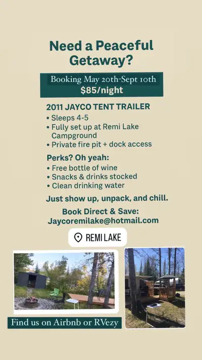Tent- camper for rent, View more