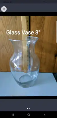 8" height glass Vase 