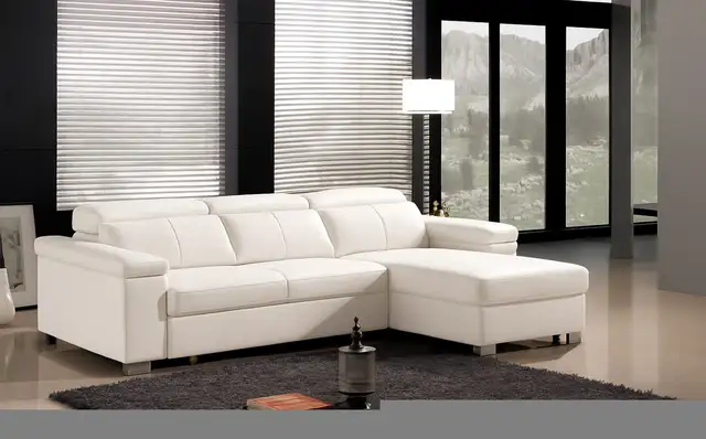 BEST SELLER Genuine Top Grain leather sectional sofa bed in Couches & Futons in Vancouver - Image 7