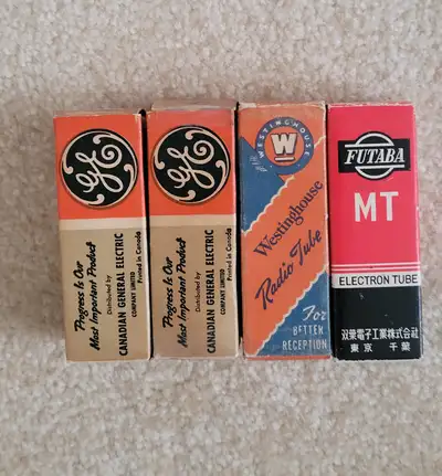 4 Assorted 6AR5 Pentode Power Amplifier Tube., View more