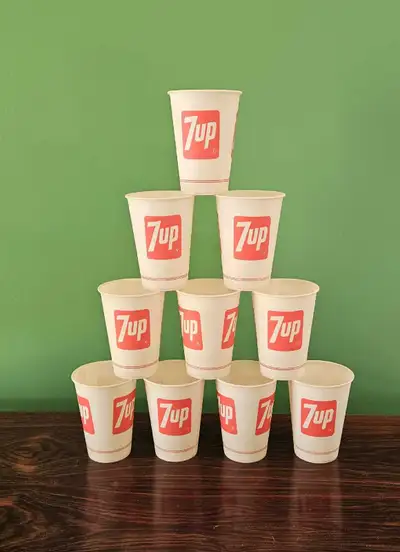 ancien verres 7up vintage cups, View more