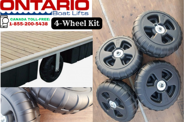 Ontario Boat Lifts: 4-Wheel Kit for Easy Boat Lift Transport in Other in Winnipeg