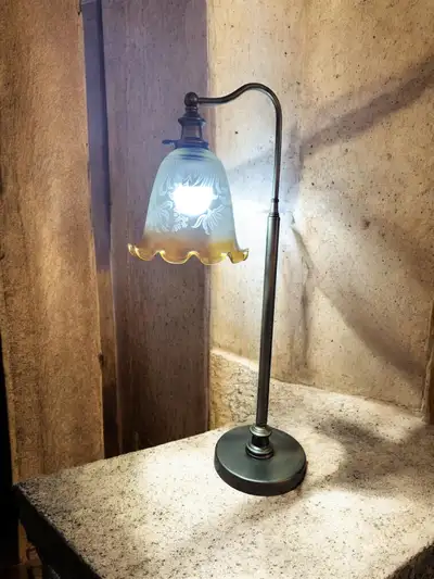 Vintage table reading lamp, View more