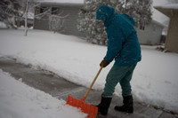 Shovel snow removal 