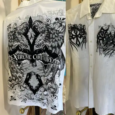 “ XTREME COUTURE “ WHITE COLAR SHIRT( never been worn ) Bought it for my son couple years ago … neve...