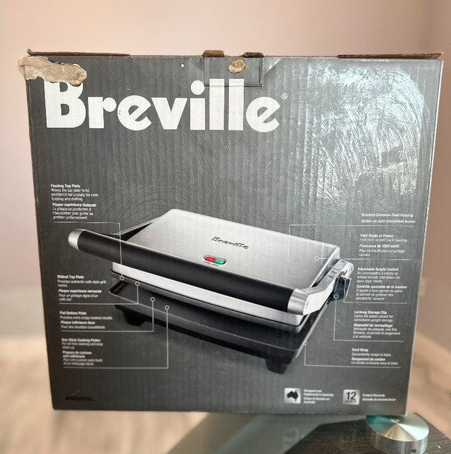 Breville Panini Duo (BSG520XL) (New) in Microwaves & Cookers in Winnipeg - Image 2