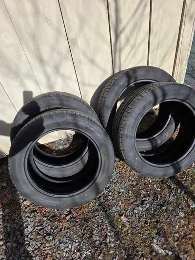 225/55R18 Hankook all seasons. No holes or repairs with 3/4 Tread left on tires. $350.00 If ad is st...