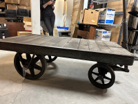 Authentic vintage railway carts