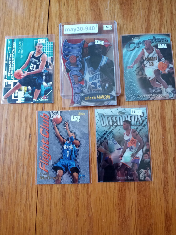 Basketball star lot Antawn Jamison Tim Duncan McDyess McGrady in Arts & Collectibles in St. Catharines