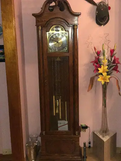 Antique Grandfather clock, View more