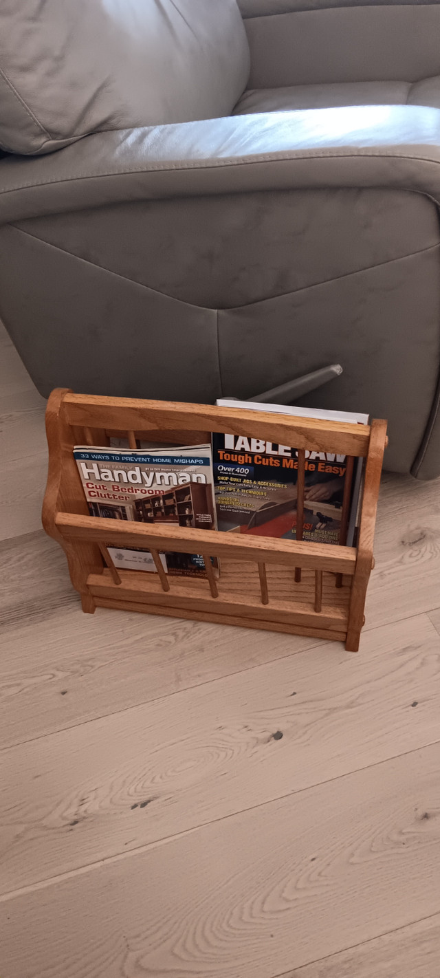 Oak Magazine Holder in Home Décor & Accents in Brantford