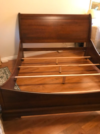 Solid Wood king size Sleigh Bed