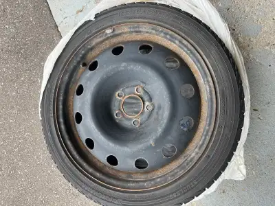 Selling used winter rims and tires Was on a 2012 Audi A4 B8 Rims are 5x112 Tires are older YOKOHAMA...