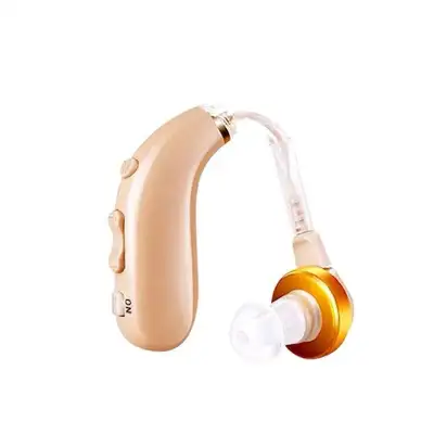 Amplify your world with this discreet hearing aid! This device is brand new and designed to enhance...