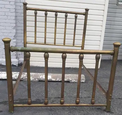 Victorian Brass Bed 52" wide, View more