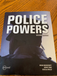 Police powers second edition textbook 