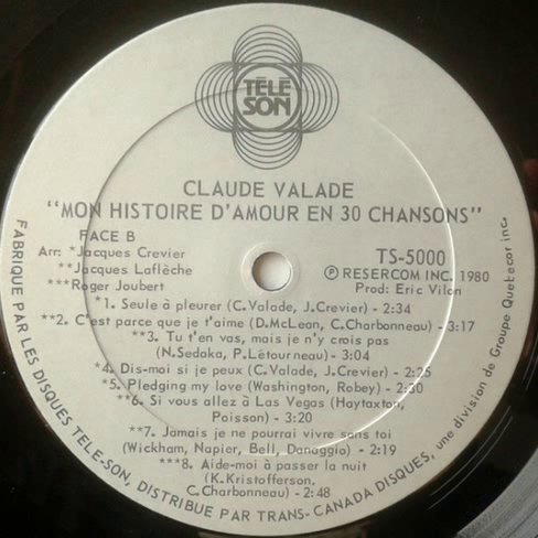 Claude Valade – Mon Histoire d'amour ...2XLP (1980) in CDs, DVDs & Blu-ray in City of Montréal - Image 5