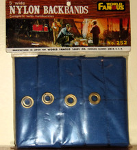 WORLD FAMOUS 5" wide Nylon back bands complete with turnbuckles