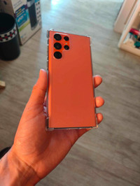 Orange Red Samsung Galaxy S22 ULTRA 256 GB Unlocked SALE/TRADE