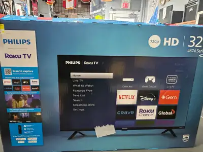 Philips Roku TV 32” brand new, View more