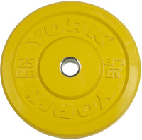 York Yellow 25 Lb Rubber  Training Bumper Plate